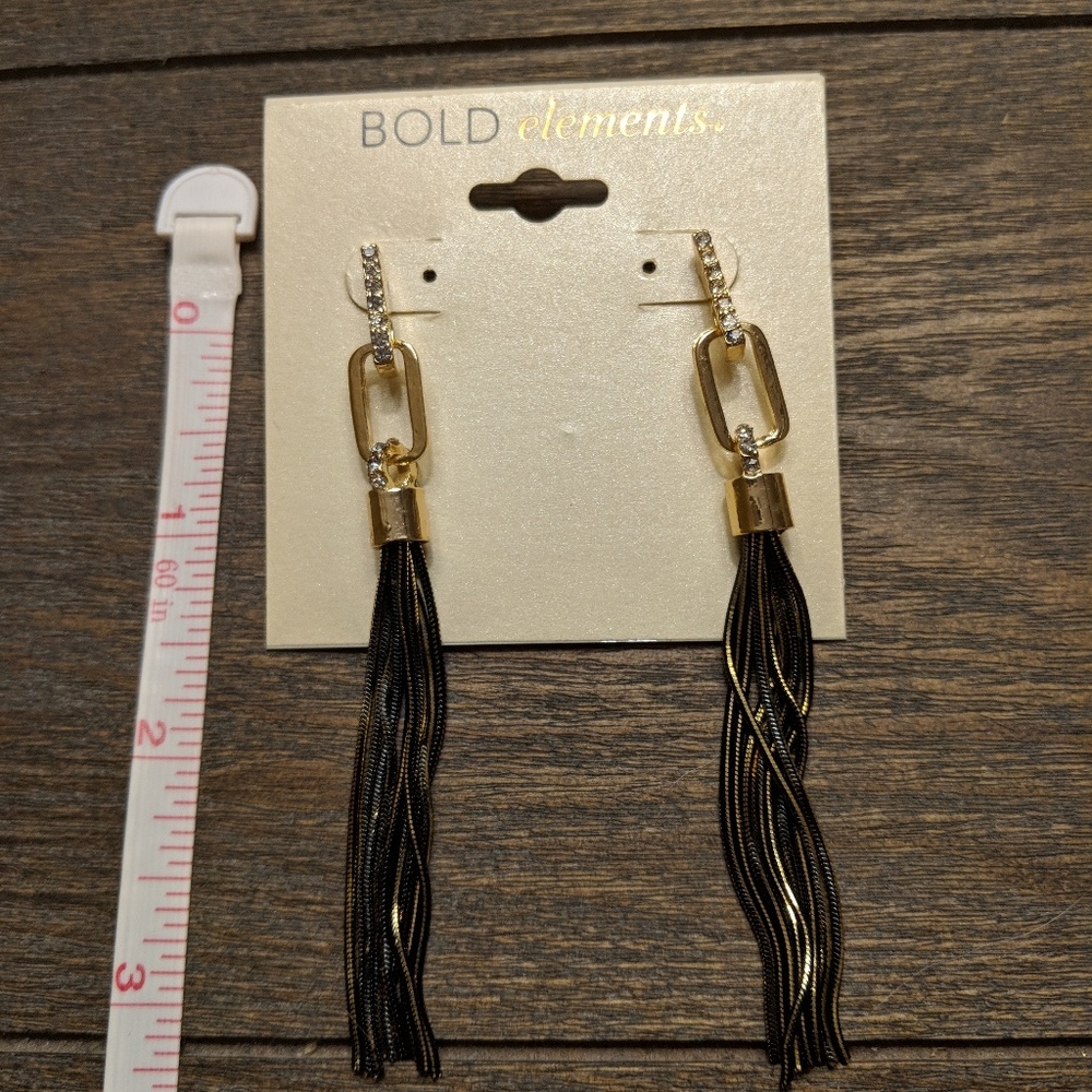 Statement dangle earrings - Picture 2 of 2
